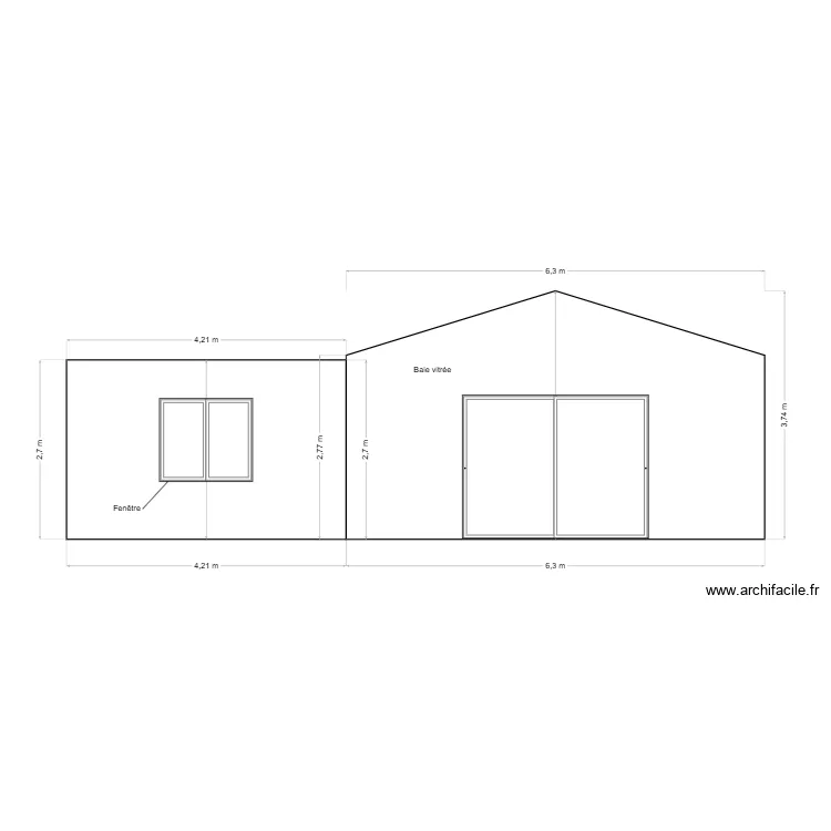 FACADE SUD NEW. Plan de FACADE SUD NEW. Plan de