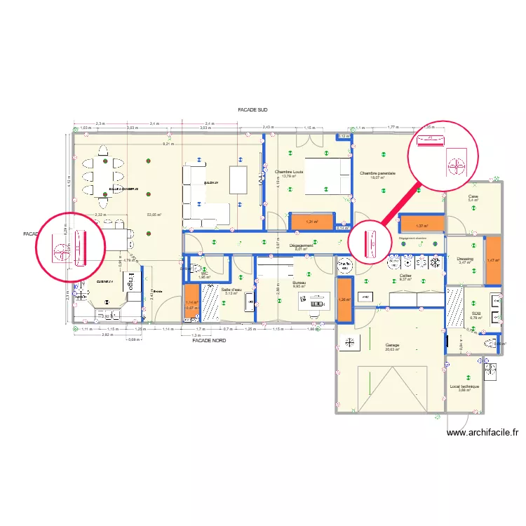 grenay poulieu plan clim. Plan de 