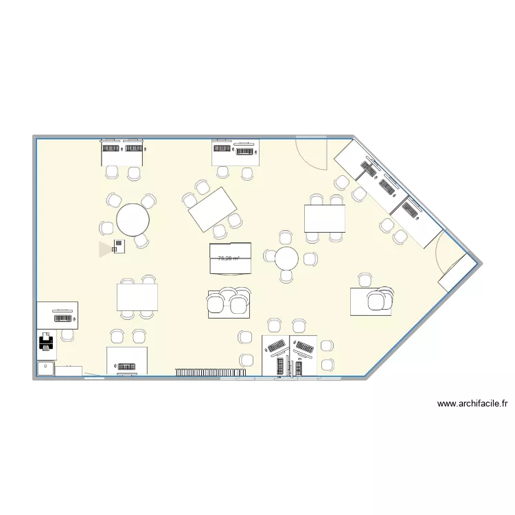 salle de technologie. Plan de 