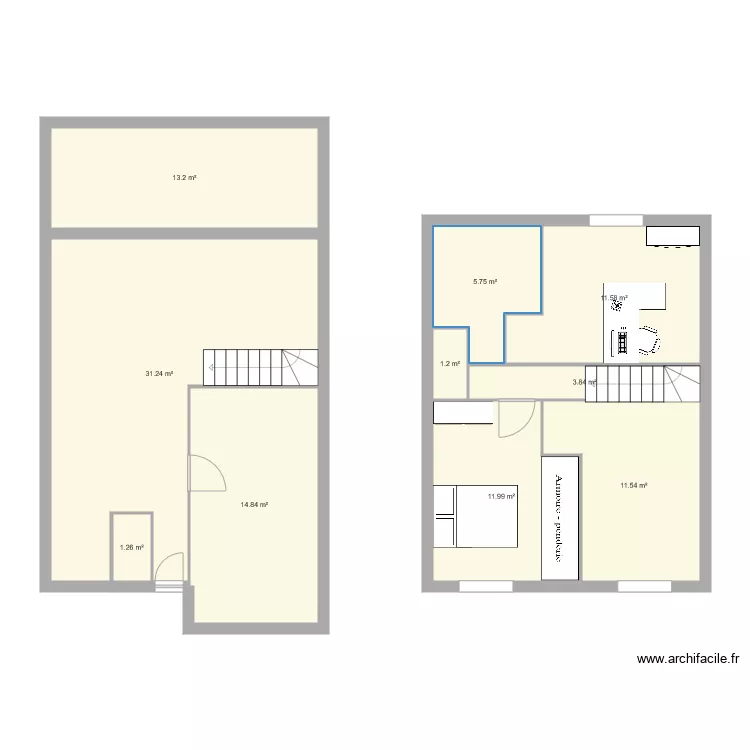 maison. Plan de maison. Plan de
