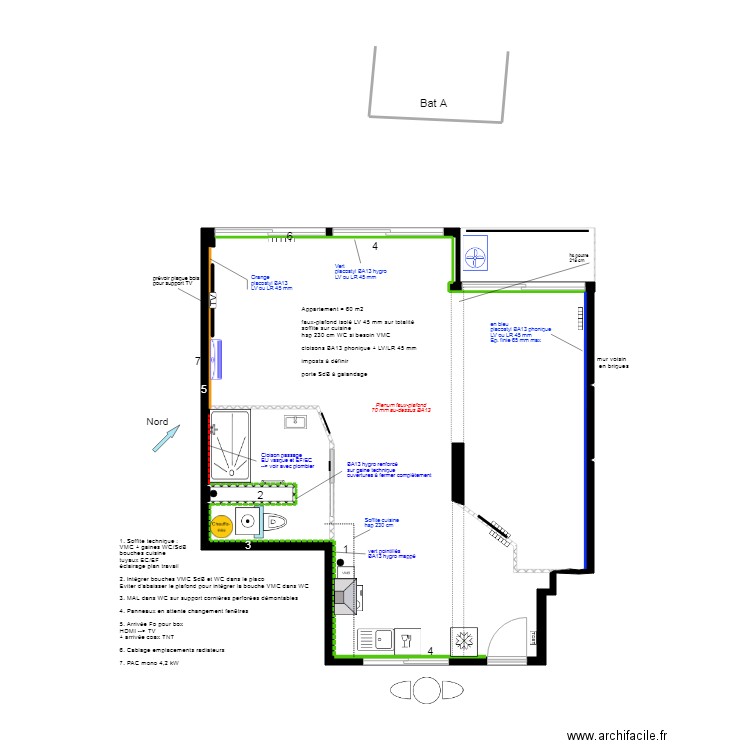 Lisa Jérémie v823c4 consult placo. Plan de 0 pièce et 0 m2