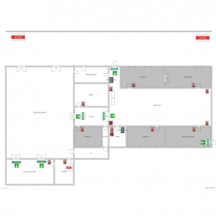 ECOLES. Plan de 0 pièce et 0 m2