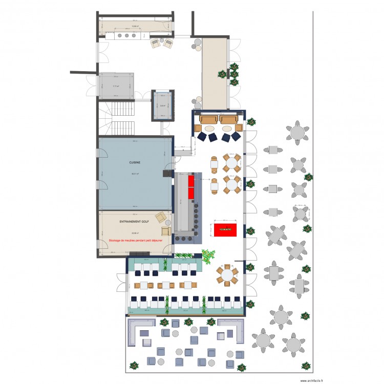 Brasserie Plan Petit Déjeuner. Plan de 0 pièce et 0 m2