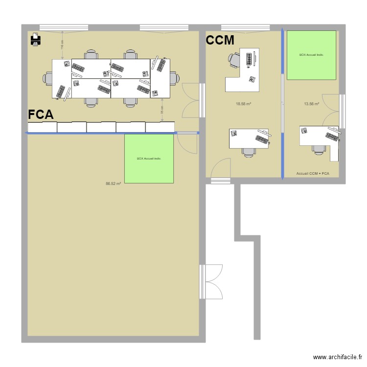CCM FCA. Plan de 0 pièce et 0 m2