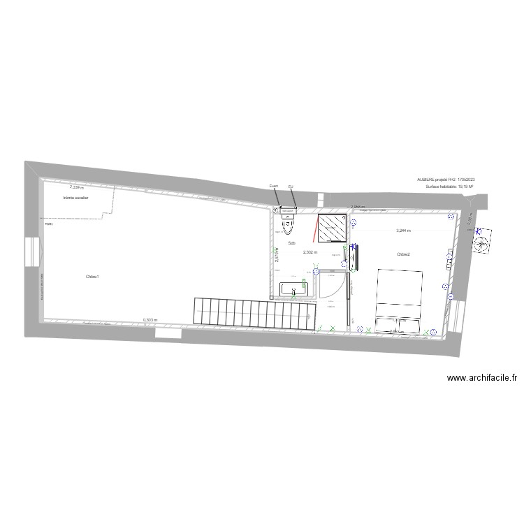 Aubière R+2 17052023. Plan de 0 pièce et 0 m2