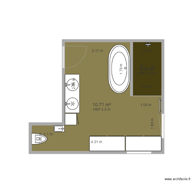 cellitti sdb ap. Plan de 0 pièce et 0 m2