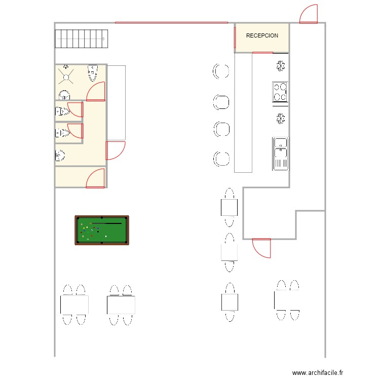 PLANTA BAJA PADEL. Plan de 0 pièce et 0 m2