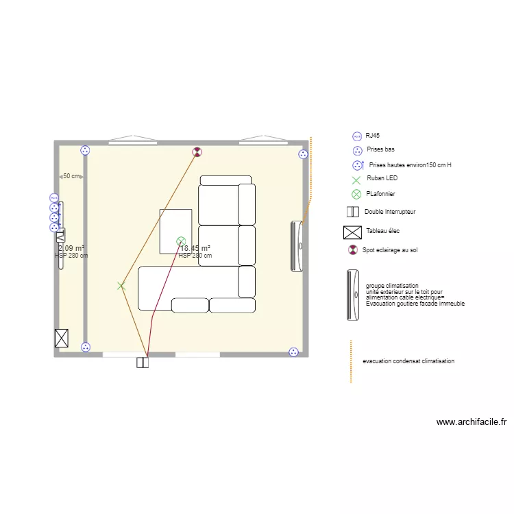 salon. Plan de salon. Plan de