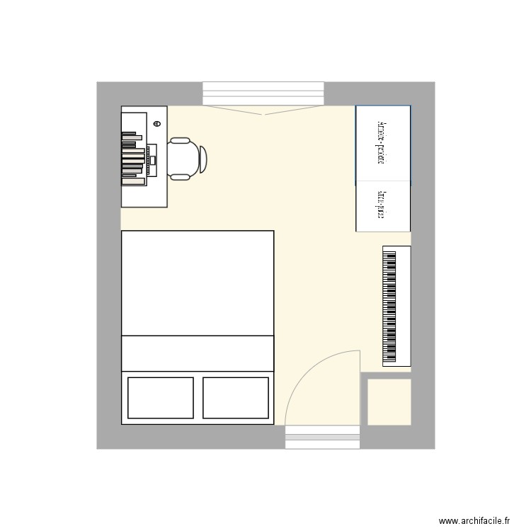 Chambre de Théa. Plan de 0 pièce et 0 m2