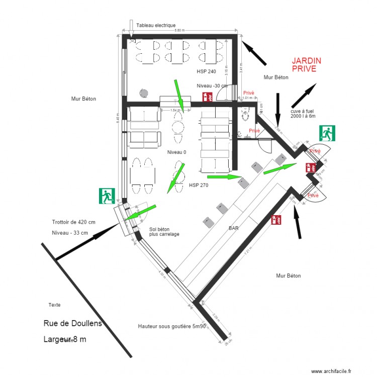 Pièce 1 Le Rallye. Plan de 0 pièce et 0 m2