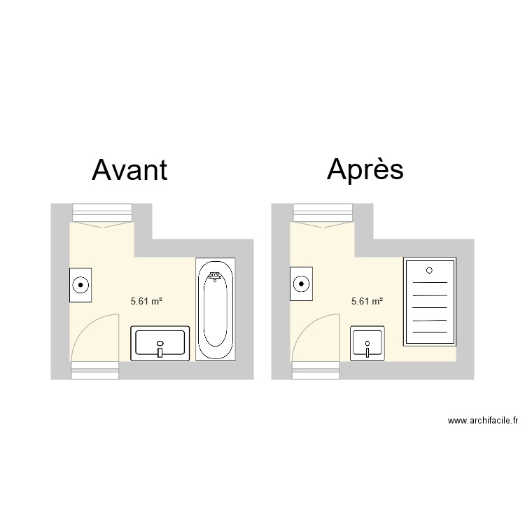 SDB CHAIZE. Plan de 0 pièce et 0 m2