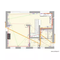 plan maison  RDC ELECTRICITE PRISEs 1