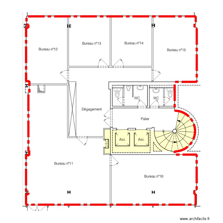 Surface 1er. Plan de 0 pièce et 0 m2