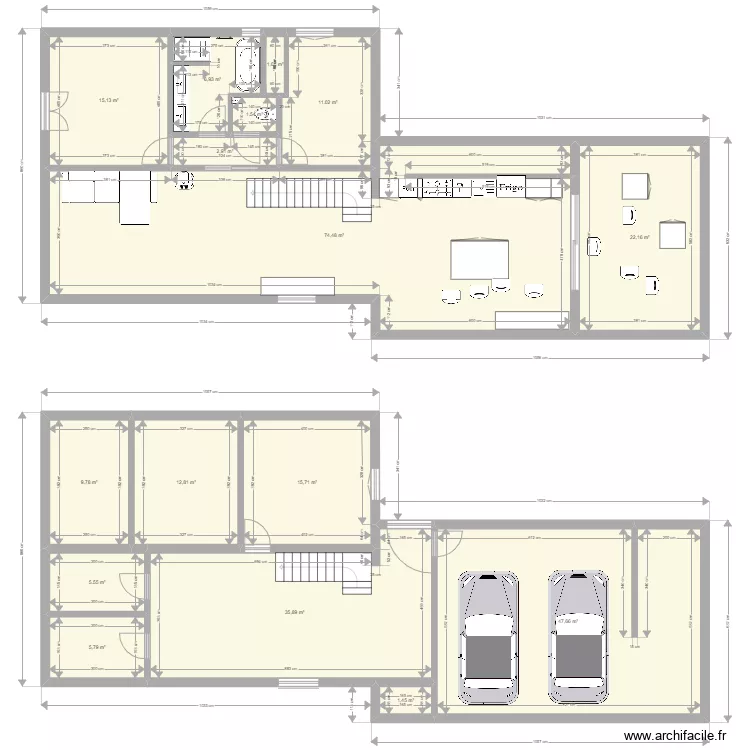 Plan type TREPT cuisine cellier alison. Plan de 