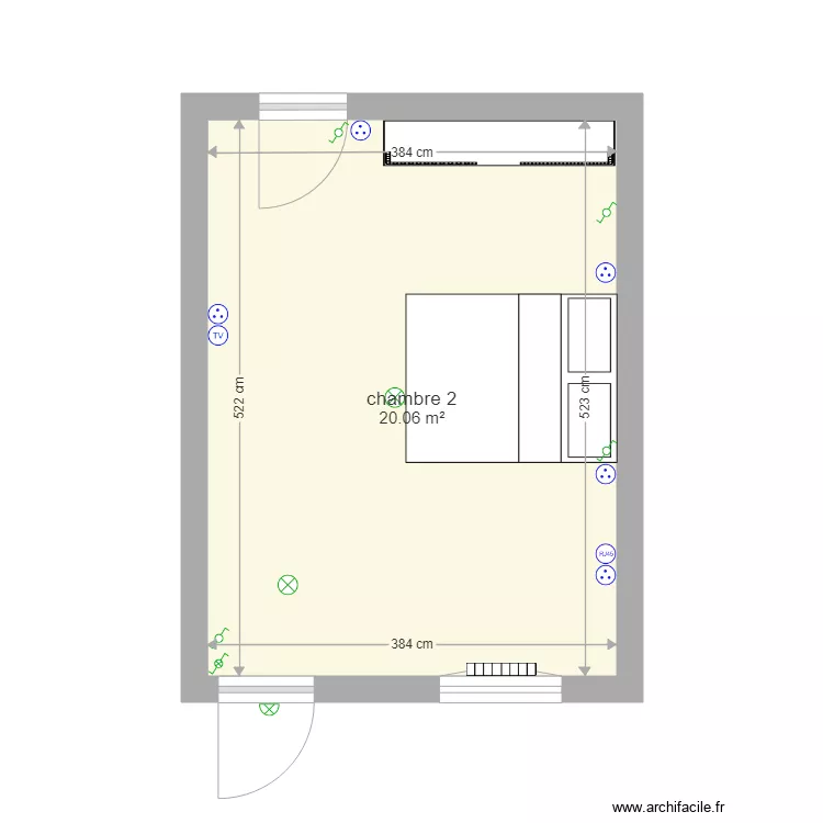 chambre 2. Plan de chambre 2. Plan de