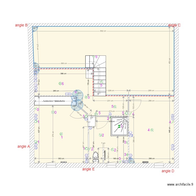 nouveau plan etage avec elec. Plan de 0 pièce et 0 m2