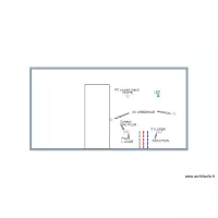 Mur s&eacute;jour avec porte