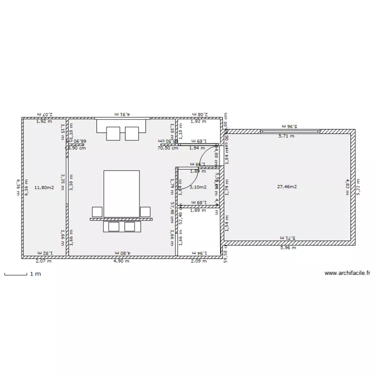 LA T&Ouml;LE. Plan de 