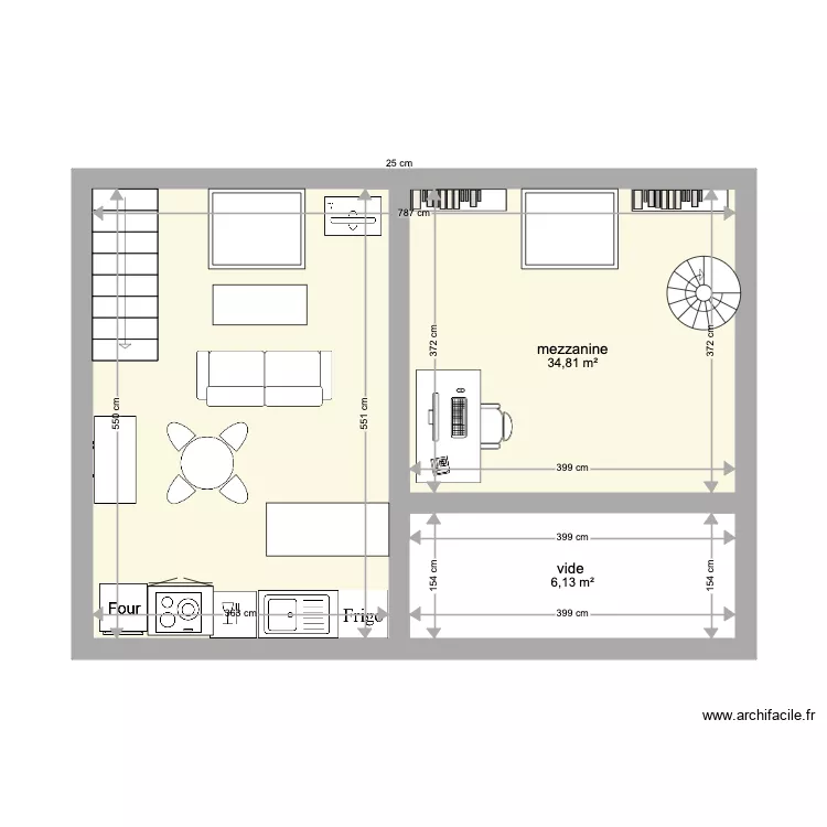 grange ok 2 etage. Plan de 