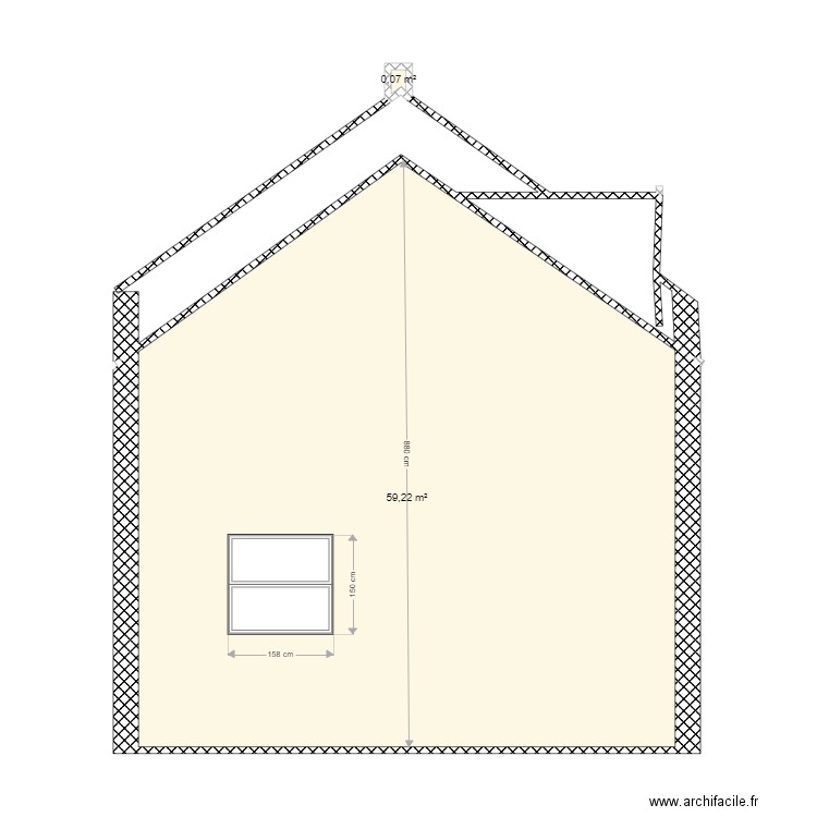 coté cuisine. Plan de 0 pièce et 0 m2