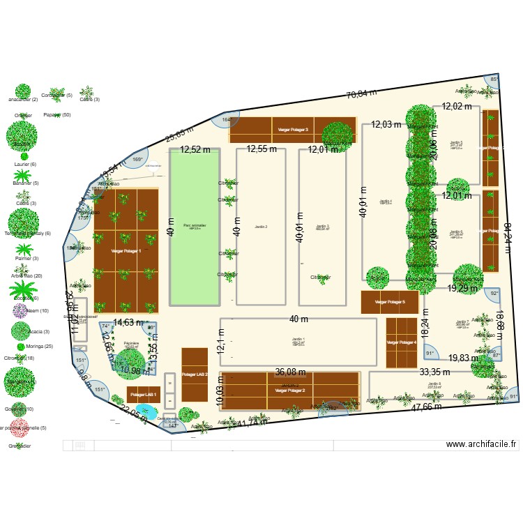 Nèma 1. Plan de 16 pièces et 4157 m2