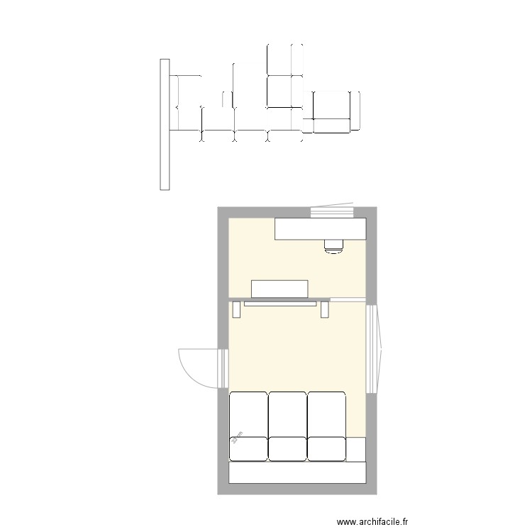 salon tv final. Plan de 0 pièce et 0 m2