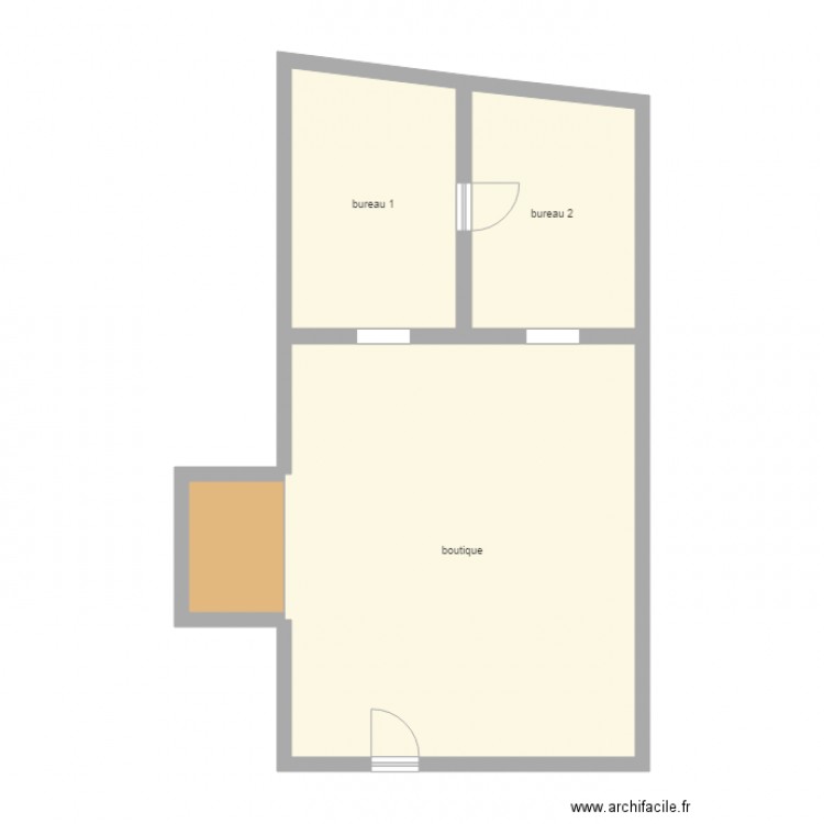 boussardon boutique. Plan de 0 pièce et 0 m2