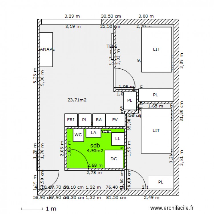 Plan. Plan de 0 pièce et 0 m2