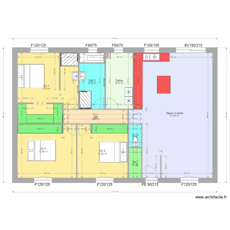 LEWILLE. Plan de 