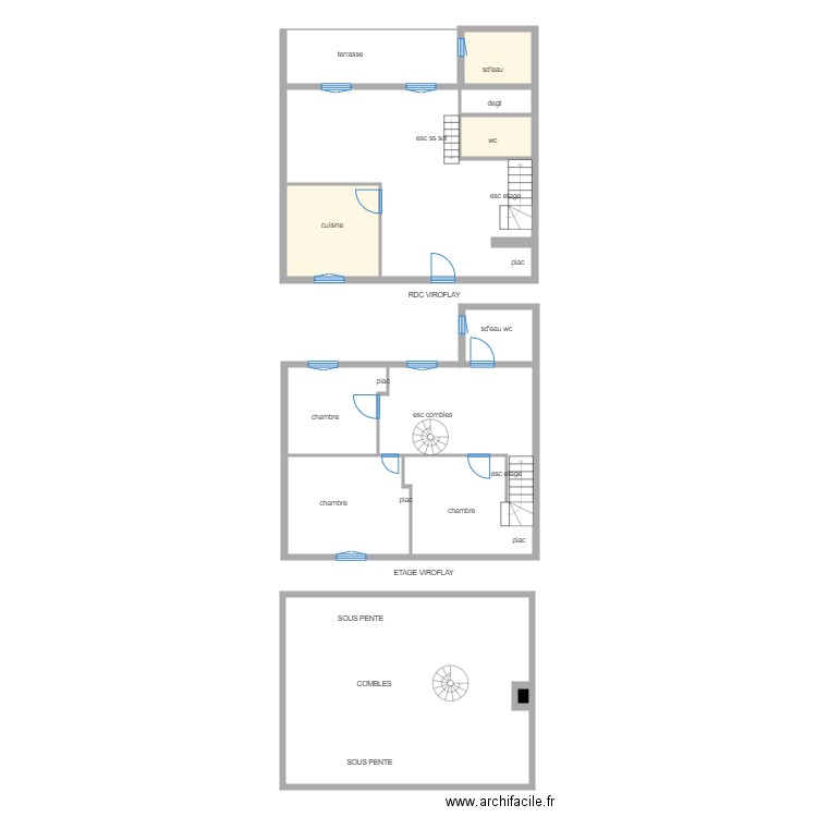 Viroflay . Plan de 0 pièce et 0 m2