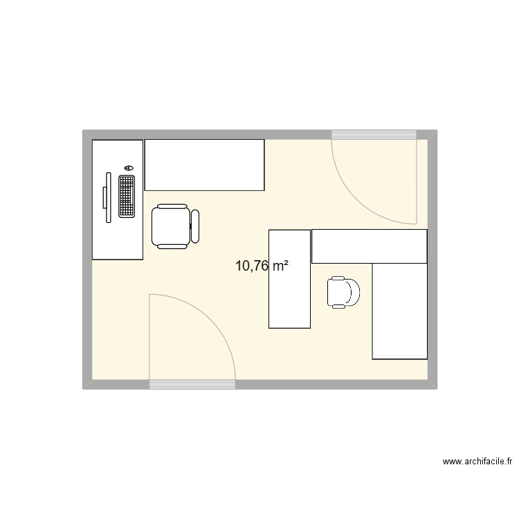 Chambre . Plan de 0 pièce et 0 m2