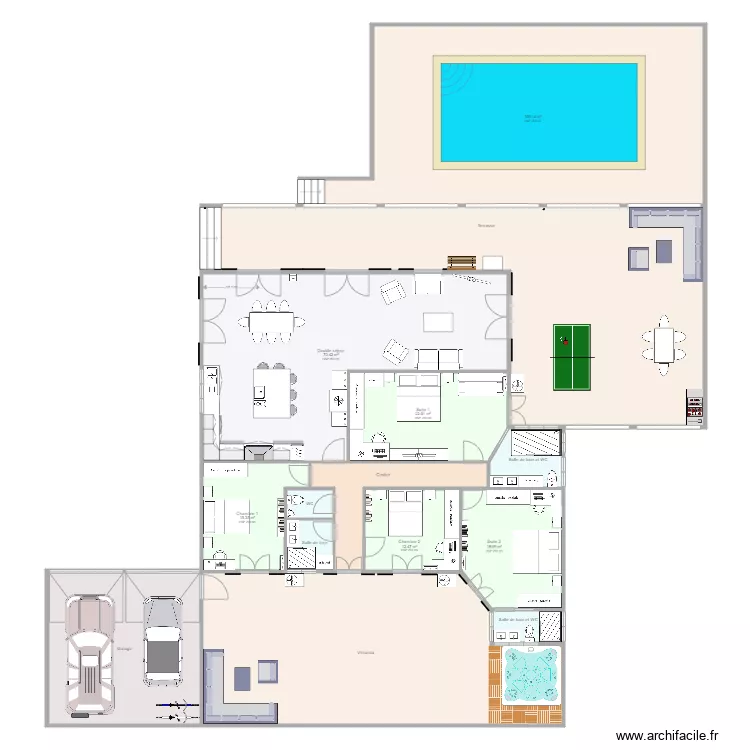 Maison Bambara. Plan de 