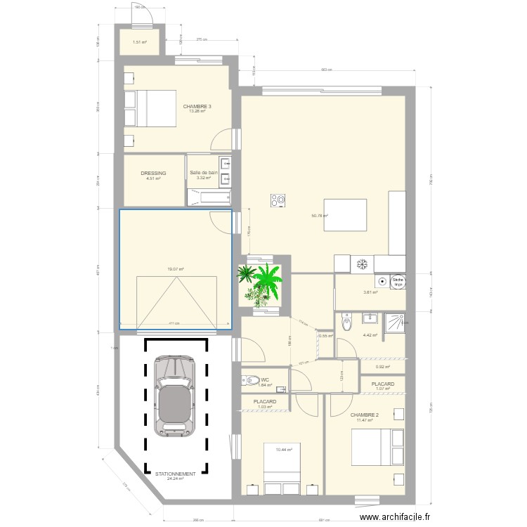 CUISINE M2. Plan de 0 pièce et 0 m2