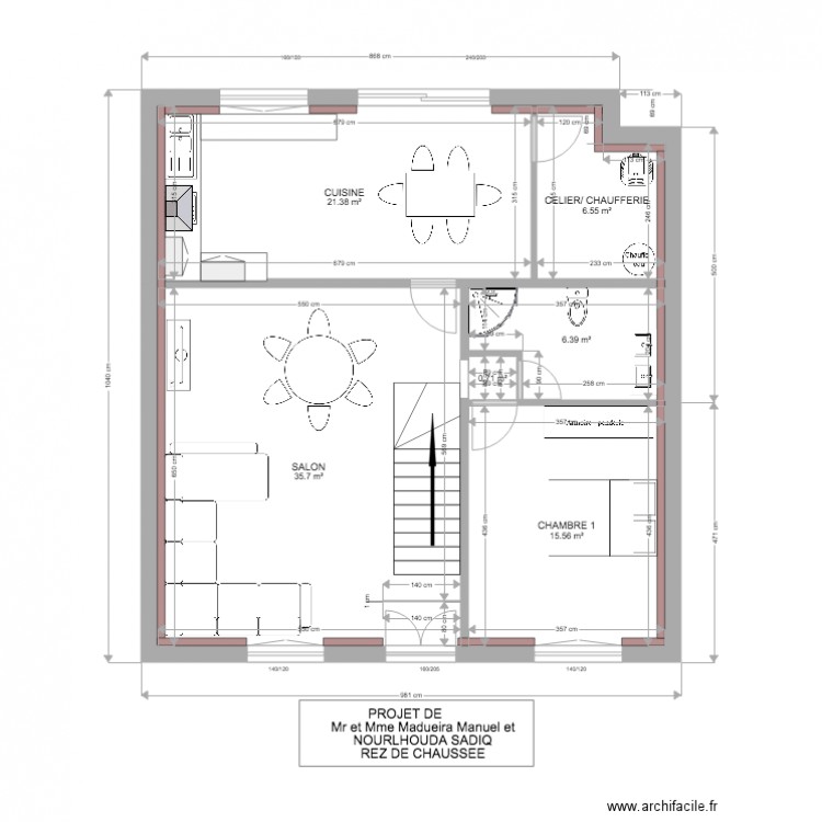 HESERANGE  REZ DE CHAUSSEE A. Plan de 0 pièce et 0 m2