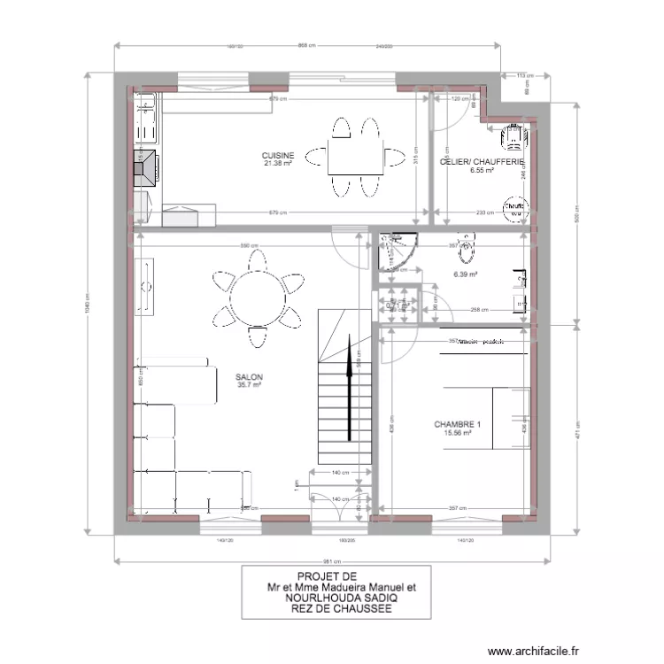 HESERANGE  REZ DE CHAUSSEE A. Plan de 