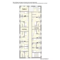 &eacute;tage des chambres