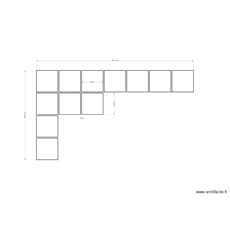 Structure métal et miroir . Plan de 0 pièce et 0 m2