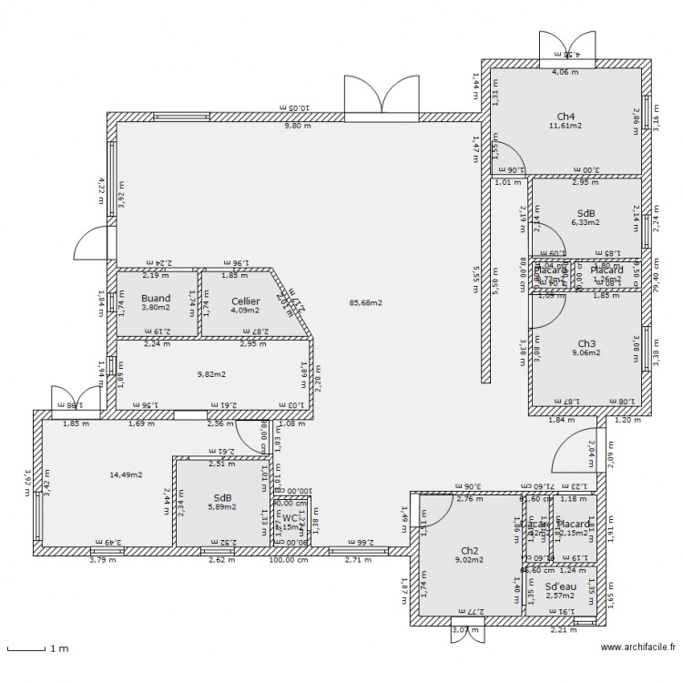 Campestra. Plan de 0 pièce et 0 m2