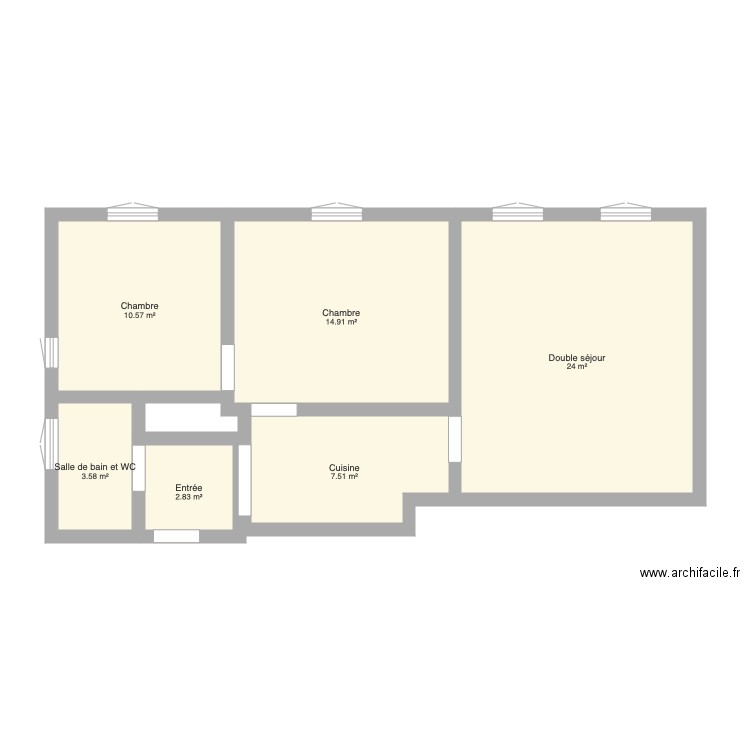 gendarmes. Plan de 0 pièce et 0 m2