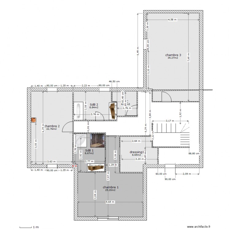 etage1. Plan de 0 pièce et 0 m2