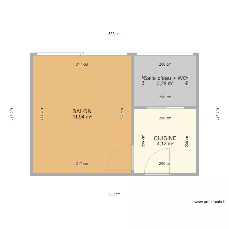 CESBRON STUDIO. Plan de 