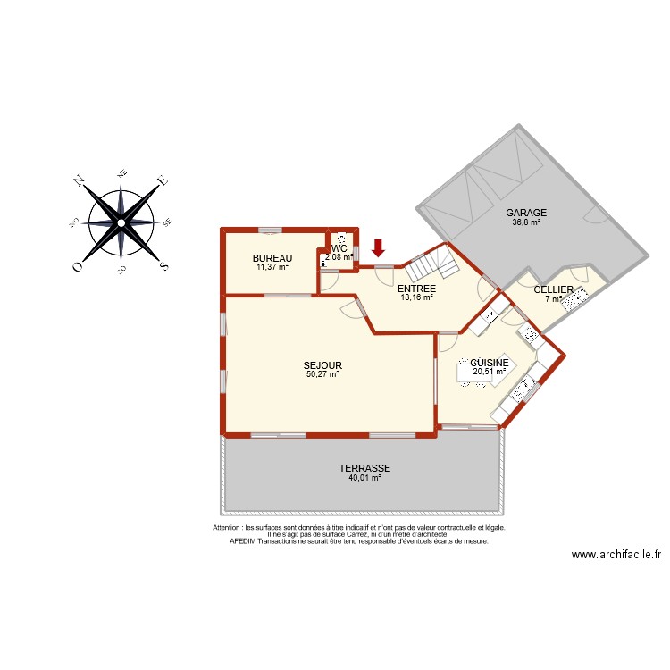 BI 9224 RDC. Plan de 0 pièce et 0 m2