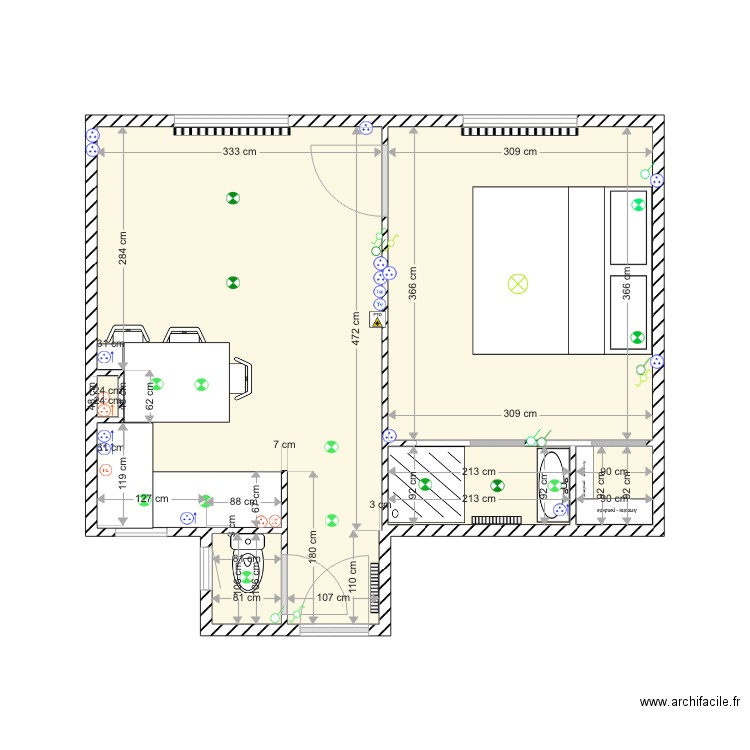 Potter v1 Electricité. Plan de 0 pièce et 0 m2