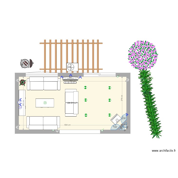 salon . Plan de 0 pièce et 0 m2