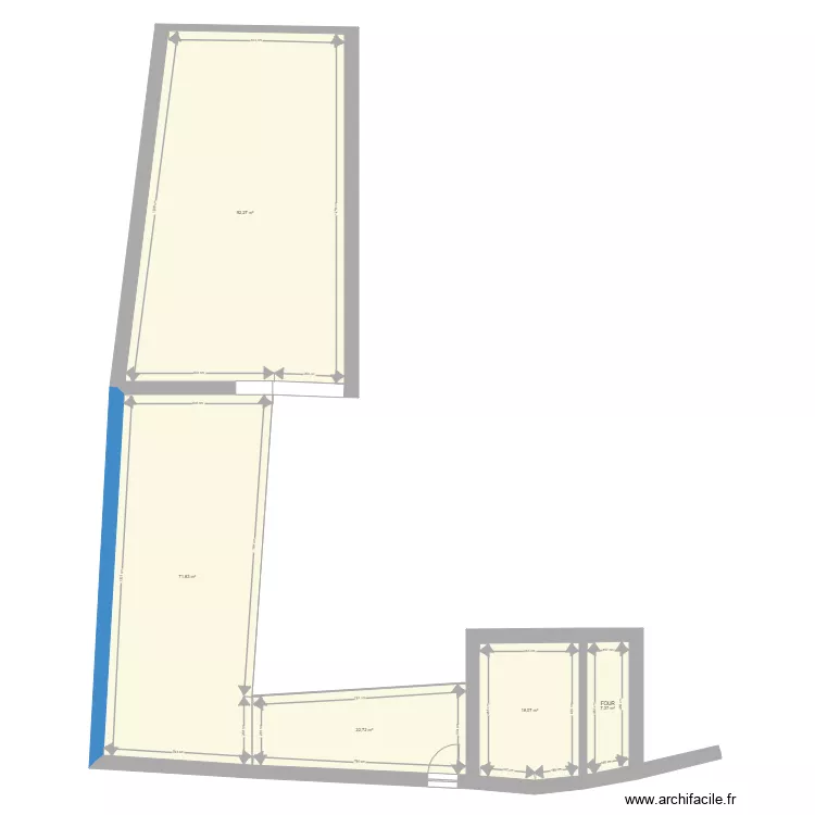 D&eacute;pendance cour. Plan de 