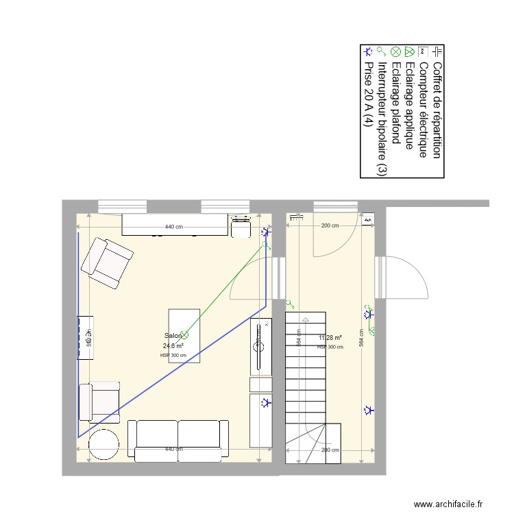 Ma maison . Plan de 0 pièce et 0 m2