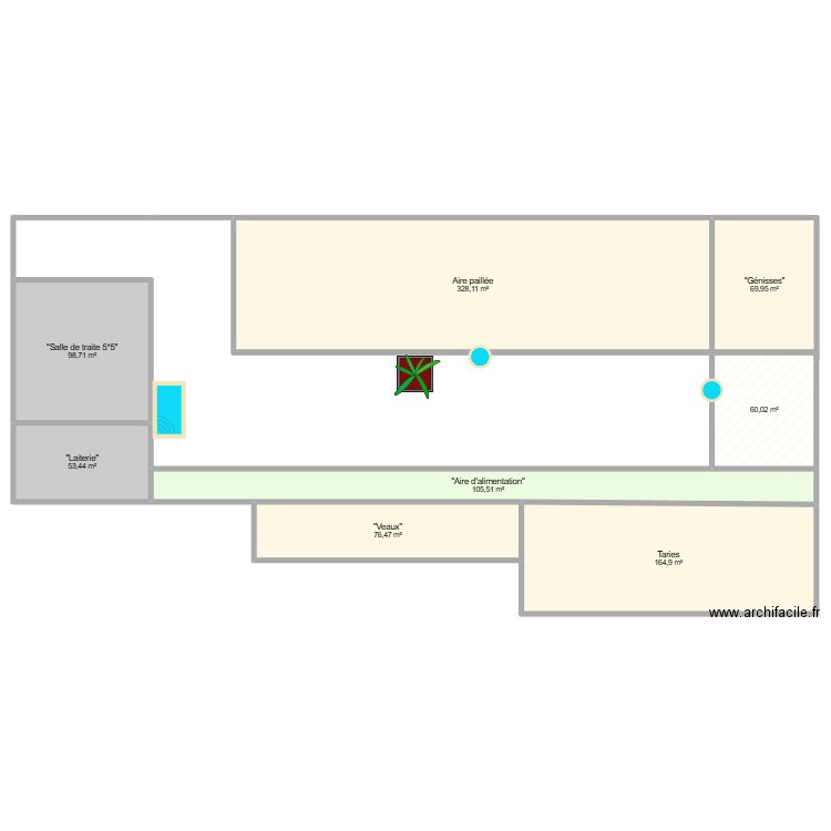 Langlais Thomas. Plan de 8 pièces et 957 m2