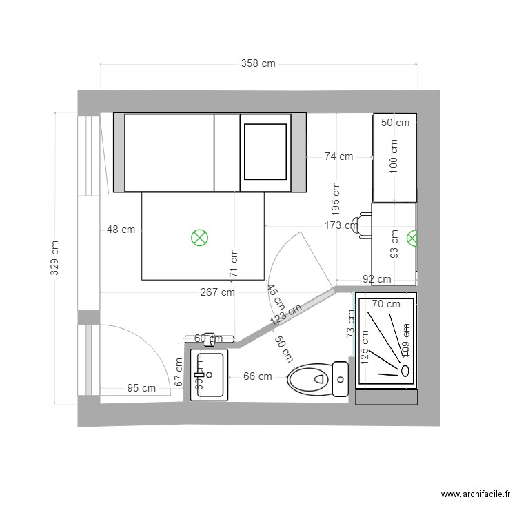 CHAMBRES  BATIMENT 1. Plan de 0 pièce et 0 m2