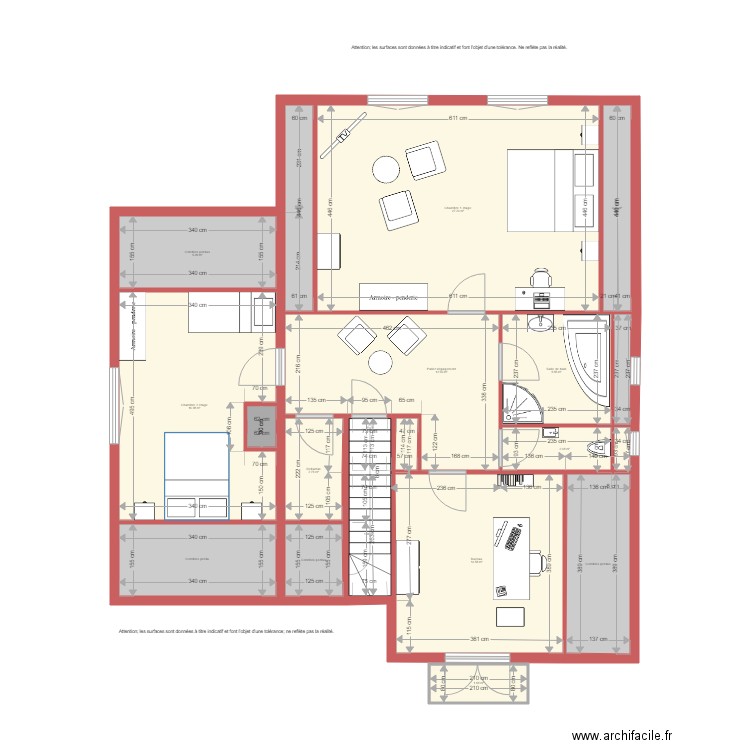 BI 1303 MEISTERZHEIM étage plan côté. Plan de 0 pièce et 0 m2