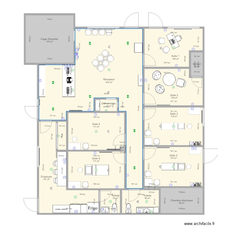 Clinique CK plan complet. Plan de 0 pièce et 0 m2